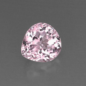 Kunzita rosa natural 5,07ct, formato de pêra, VS-SI