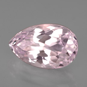 Kunzita Rosa Natural 5.35ct, Formato de pêra, VVS