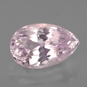 Kunzita Rosa Natural 5.35ct, Formato de pêra, VVS
