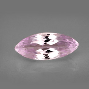 Kunzita rosa natural 6,46ct, marquise, VS