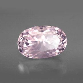 Kunzita rosa claro natural 6,74ct, corte oval, VVS-VS