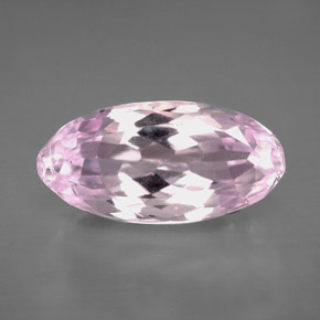 Kunzita rosa natural 6,17ct, marquise, VVS