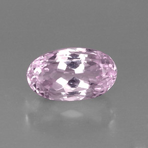 Kunzita rosa natural 8,43ct, corte oval, VVS