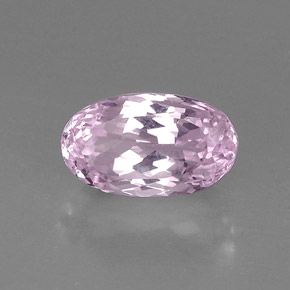 Kunzita rosa natural 8,43ct, corte oval, VVS