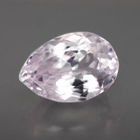 Kunzita rosa natural 4,94ct, formato de pêra, VS