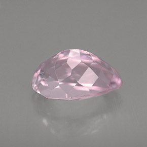Kunzita rosa natural 3,54ct, formato de pêra, VS