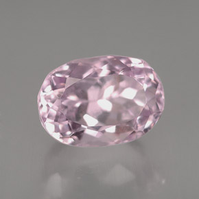 Kunzita rosa natural 5,63ct, corte oval, VVS-VS
