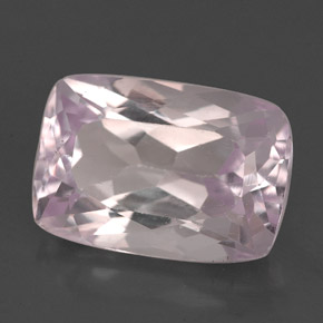 Kunzita rosa natural 7,47ct, almofada cortada, VS