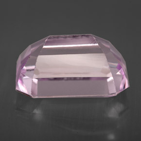 Kunzita rosa natural 9,91ct, corte esmeralda, VVS-VS