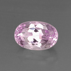 Kunzita rosa natural 6,94ct, corte oval, VVS-VS