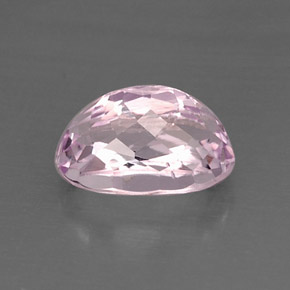 Kunzita rosa natural 6,94ct, corte oval, VVS-VS