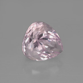 Kunzita rosa natural 3,43ct, formato de pêra, VVS-VS