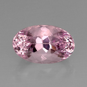 Kunzita rosa natural 13,47ct, corte oval, VVS-VS