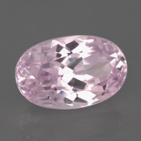 Kunzita rosa natural 5,91ct, corte oval, VVS