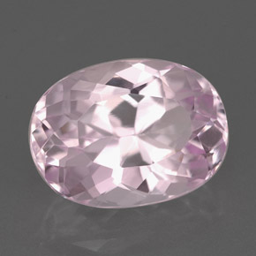 Kunzita rosa natural 5,90ct, corte oval, VVS