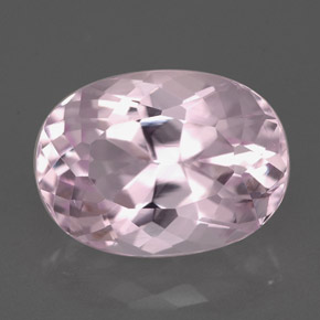 Kunzita rosa natural 5,90ct, corte oval, VVS