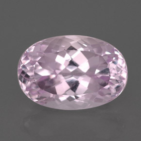 Kunzita rosa natural 5,35ct, corte oval, VVS-VS