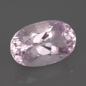 Kunzita rosa natural 5,06ct, corte oval, VVS