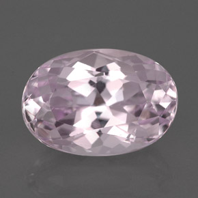 Kunzita rosa natural 5,35ct, corte oval, VVS
