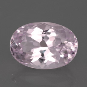 Kunzita rosa natural 5,35ct, corte oval, VVS