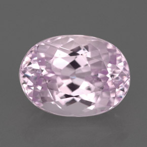 Kunzita rosa natural 5,77ct, corte oval, VVS-VS