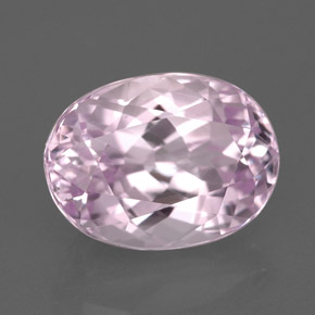 Kunzita rosa natural 5,77ct, corte oval, VVS-VS