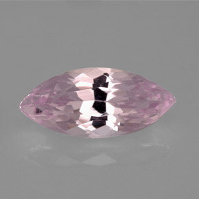 Kunzita rosa natural 6,61ct, marquise, VVS-VS