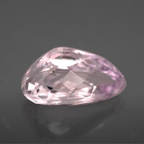 Kunzita rosa natural 5,54ct, formato de pêra, VVS-VS