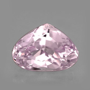 Kunzita rosa natural 5,09ct, formato de pêra, VVS-VS