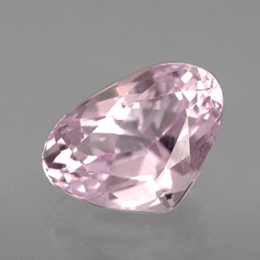 Kunzita rosa natural 5,09ct, formato de pêra, VVS-VS