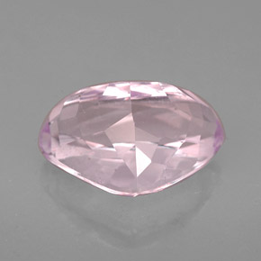 Kunzita rosa natural 5,09ct, formato de pêra, VVS-VS