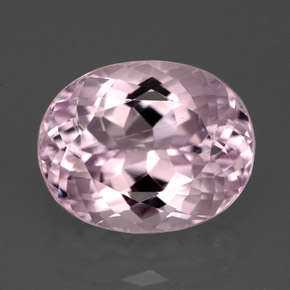 Kunzita rosa natural 9,61ct, corte oval, VVS