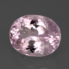 Kunzita rosa natural 9,61ct, corte oval, VVS