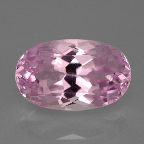 Kunzita rosa natural 10,10ct, corte oval, VVS-VS