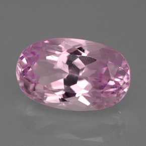 Kunzita rosa natural 10,10ct, corte oval, VVS-VS