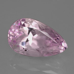 Kunzita rosa natural 9,18ct, formato de pêra, VVS-VS