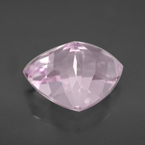 Kunzita rosa natural 7,69ct, trillion, VVS