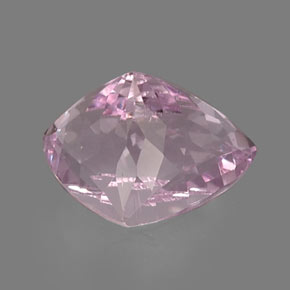 Kunzita rosa natural 9,19ct, trillion, VVS-VS