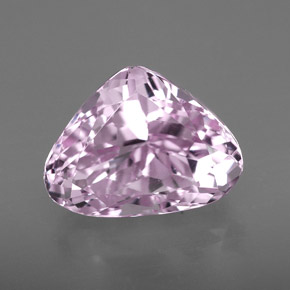 Kunzita rosa natural 8,48ct, formato de pêra, VVS-VS