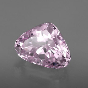 Kunzita rosa natural 8,48ct, formato de pêra, VVS-VS