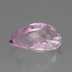 Kunzita rosa natural 9,19ct, formato de pêra, VVS-VS