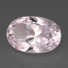 Kunzita rosa natural 5,43ct, corte oval, VVS-VS