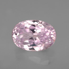 Kunzita rosa natural 5,79ct, corte oval, VVS-VS