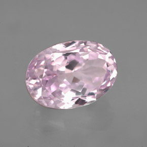 Kunzita rosa natural 5,79ct, corte oval, VVS-VS