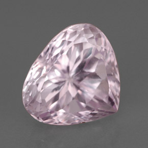 Kunzita rosa natural 4,04ct, formato de pêra, VVS-VS