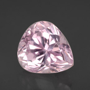Kunzita Rosa Natural 4.66ct, Formato de pêra, VVS-VS