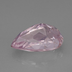 Kunzita rosa natural 4,07ct, formato de pêra, VVS-VS