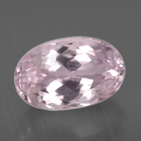 Kunzita rosa natural 4,06ct, corte oval, VVS-VS
