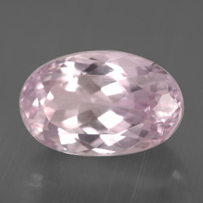 Kunzita rosa natural 4,06ct, corte oval, VVS-VS