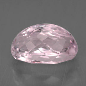 Kunzita rosa natural 4,06ct, corte oval, VVS-VS